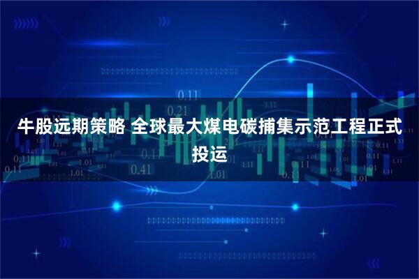 牛股远期策略 全球最大煤电碳捕集示范工程正式投运
